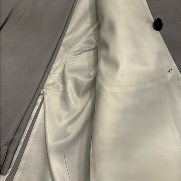 Nasir Silver Double Breasted Peaked Lapel Suit Size 44R - Picture 5 of 16